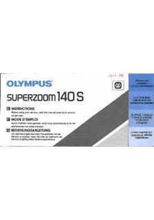 Olympus Superzoom 140 S manual. Camera Instructions.